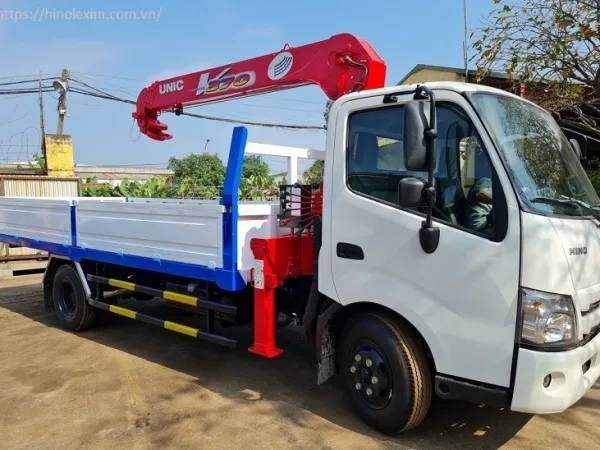 XE HINO 5 TẤN GẮN CẨU UNIC 370 – 4 KHÚC